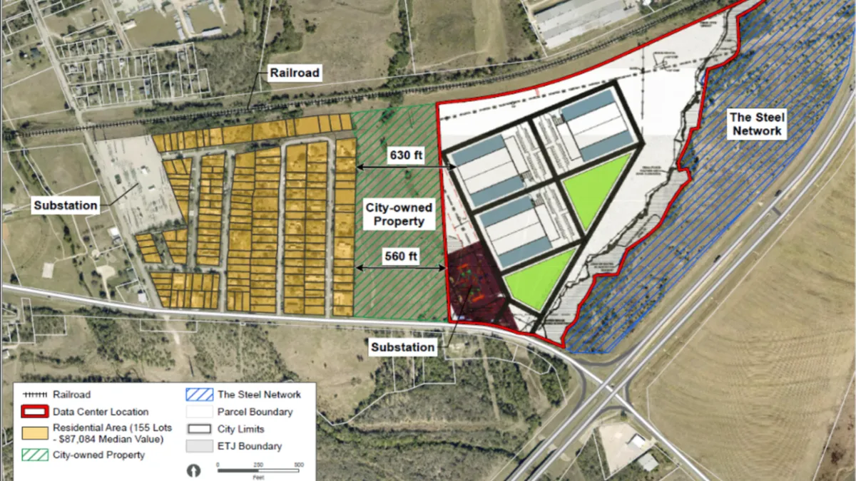 Taylor, Texas residents protest the ten million dollar sale of donated parkland to a commercial data center developer.