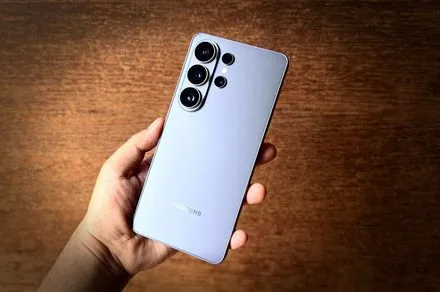 Rear view of the Samsung Galaxy S26 Ultra showcasing its Armor Aluminum chassis and quad-camera array.
