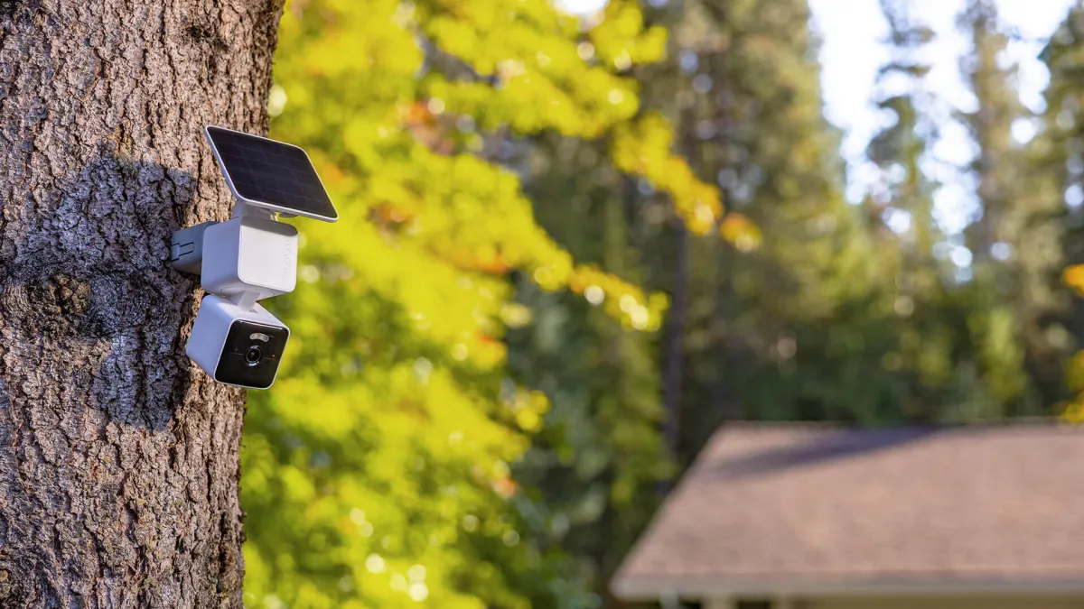 A Wyze Solar Cam Pan security camera is recalled due to battery fire risks caused by installation errors.
