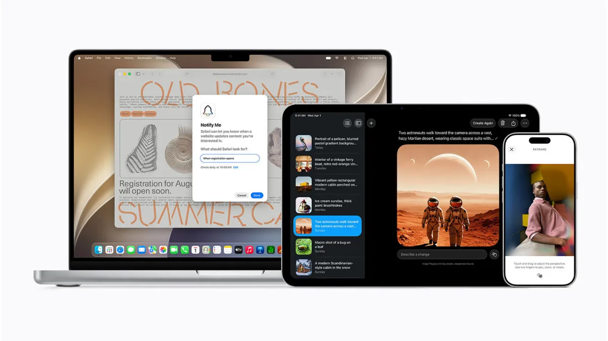 Apple iOS, iPadOS, and macOS 27 developer beta software interface highlights Siri and Apple Intelligence updates.