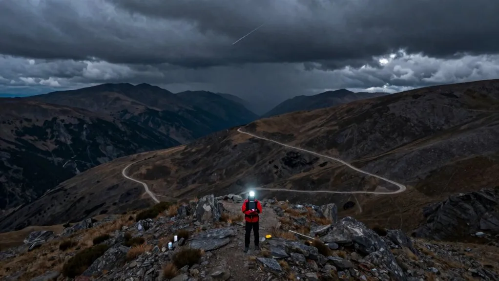 A satellite messenger transmits emergency data to rescue coordination networks.