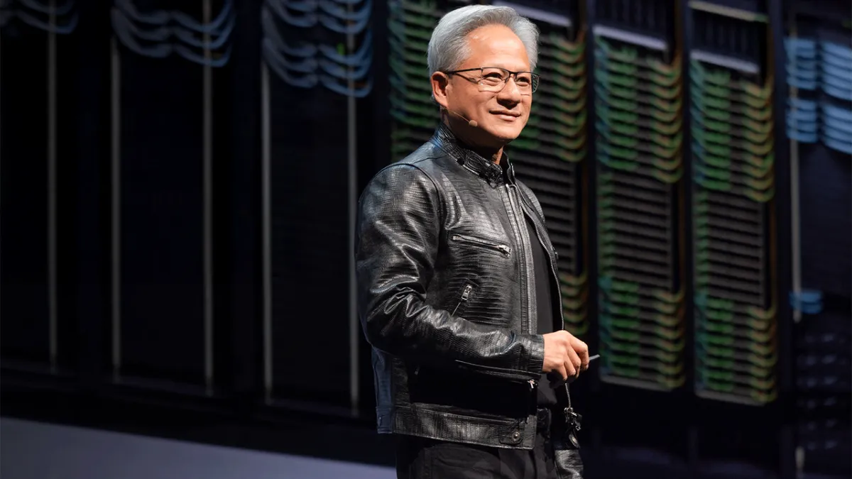 Jensen Huang presents the Computex 2026 keynote on enterprise AI infrastructure and N1X architecture in Taipei.