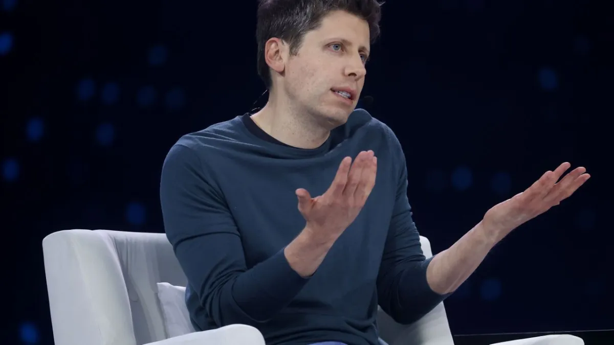 Sam Altman discusses his reliance on ChatGPT for early parenting guidance.
