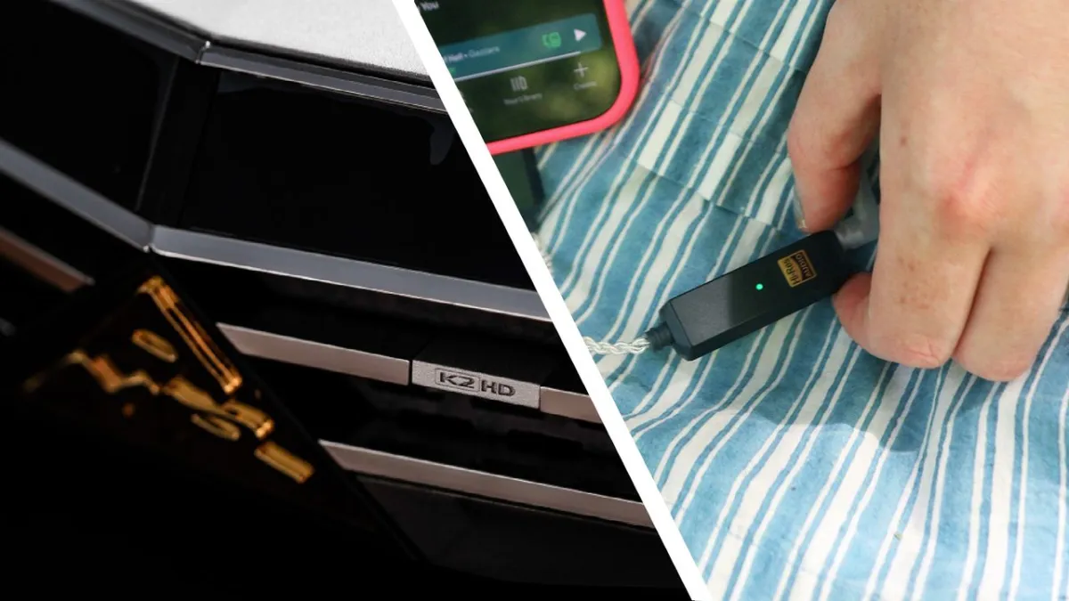 The AMR Luna Ingenii and iFi Go Link 2 Max digital-to-analog converters are displayed at the High End Vienna exhibition.