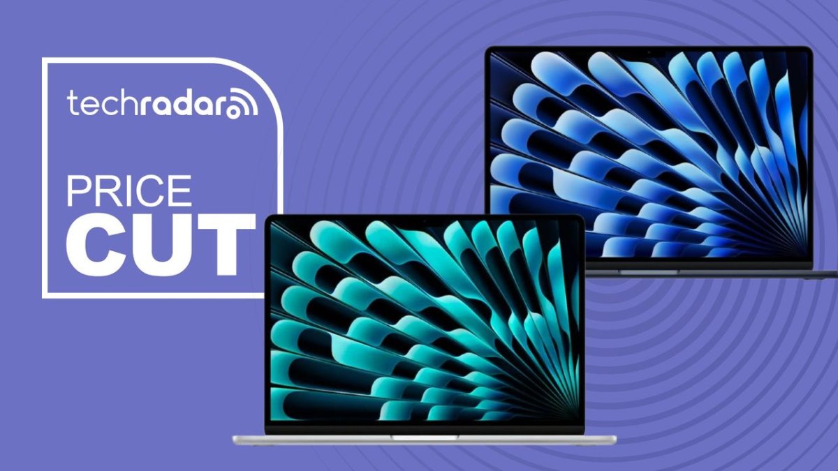 MacBook Air M4 and M5 laptops shown with updated pricing information