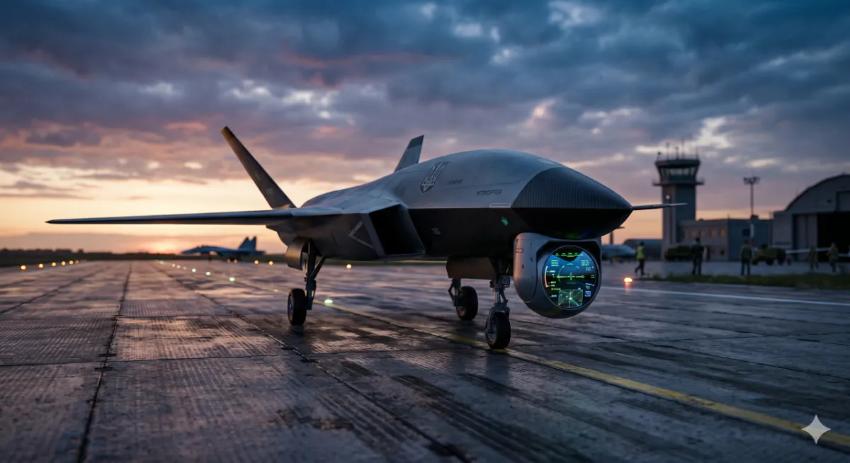 Ukrainian defense workers assemble military drones at a manufacturing facility.