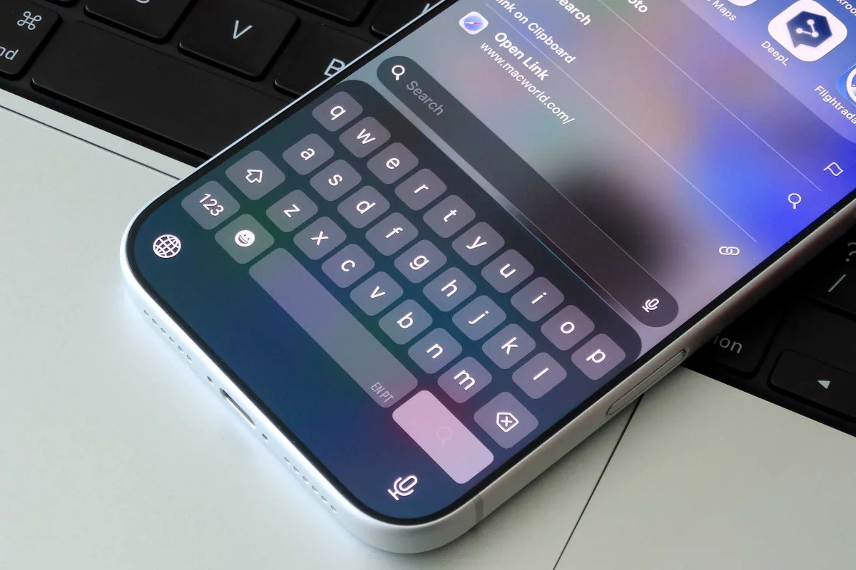 The iOS 27 interface displays the new direct paste functionality for copied content.