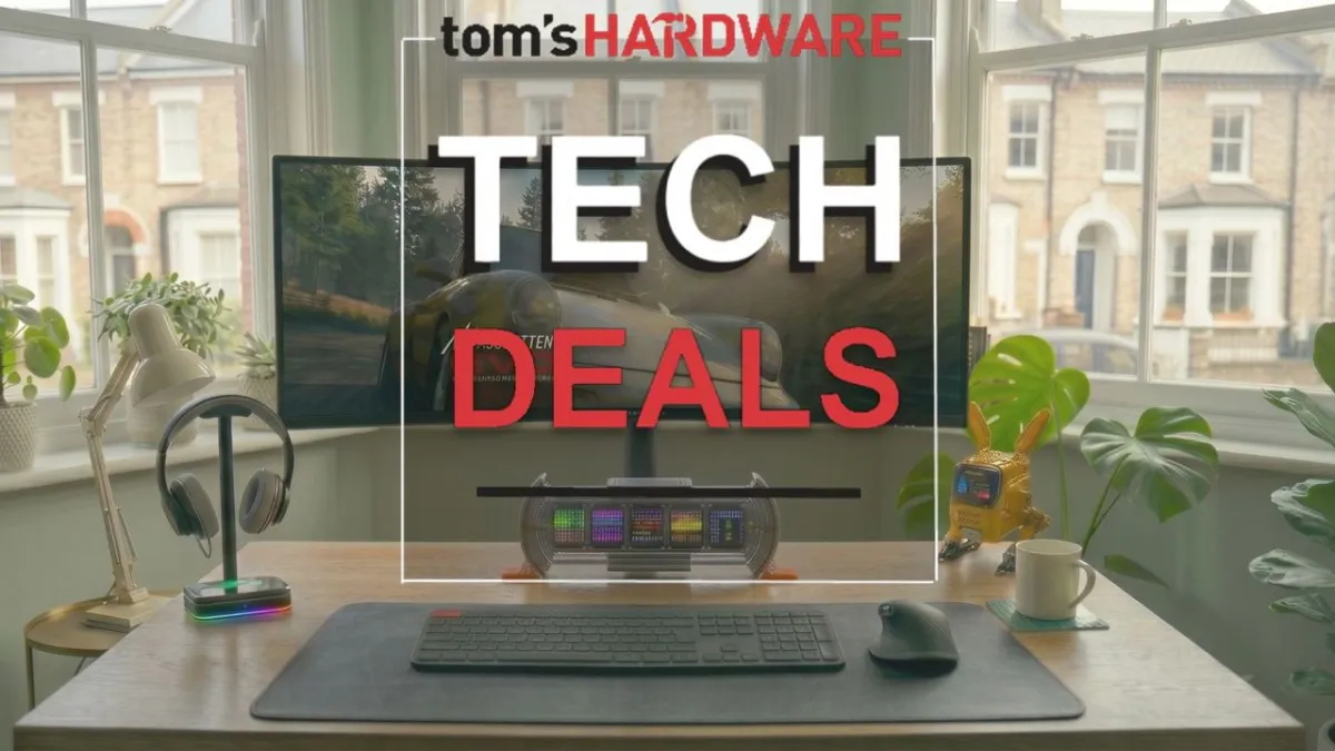 This arrangement shows technology gifts for parents including smart home devices, health wearables, and audio equipment.
