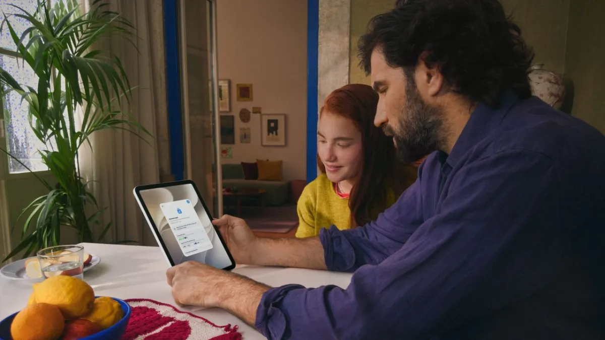 The updated iOS 27 Screen Time interface displays parental controls and usage limits.