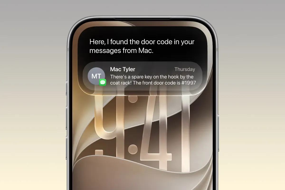 iPhone screen displaying the redesigned Siri interface in iOS 27