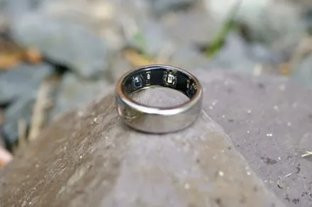 Oura Ring wearable device monitoring heart rate variability and sleep quality