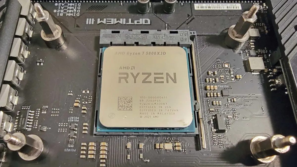 AMD Ryzen 7 5800X3D processor re-engineered for 2026 using updated manufacturing processes.