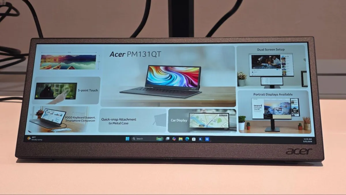 Acer PM131QT Portable Monitor Analysis: Ultrawide Touch and Modular Design