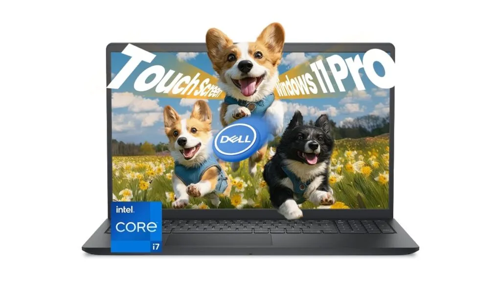 Dell fifteen-inch touchscreen laptop with sixteen gigabytes of memory and one terabyte solid-state storage.