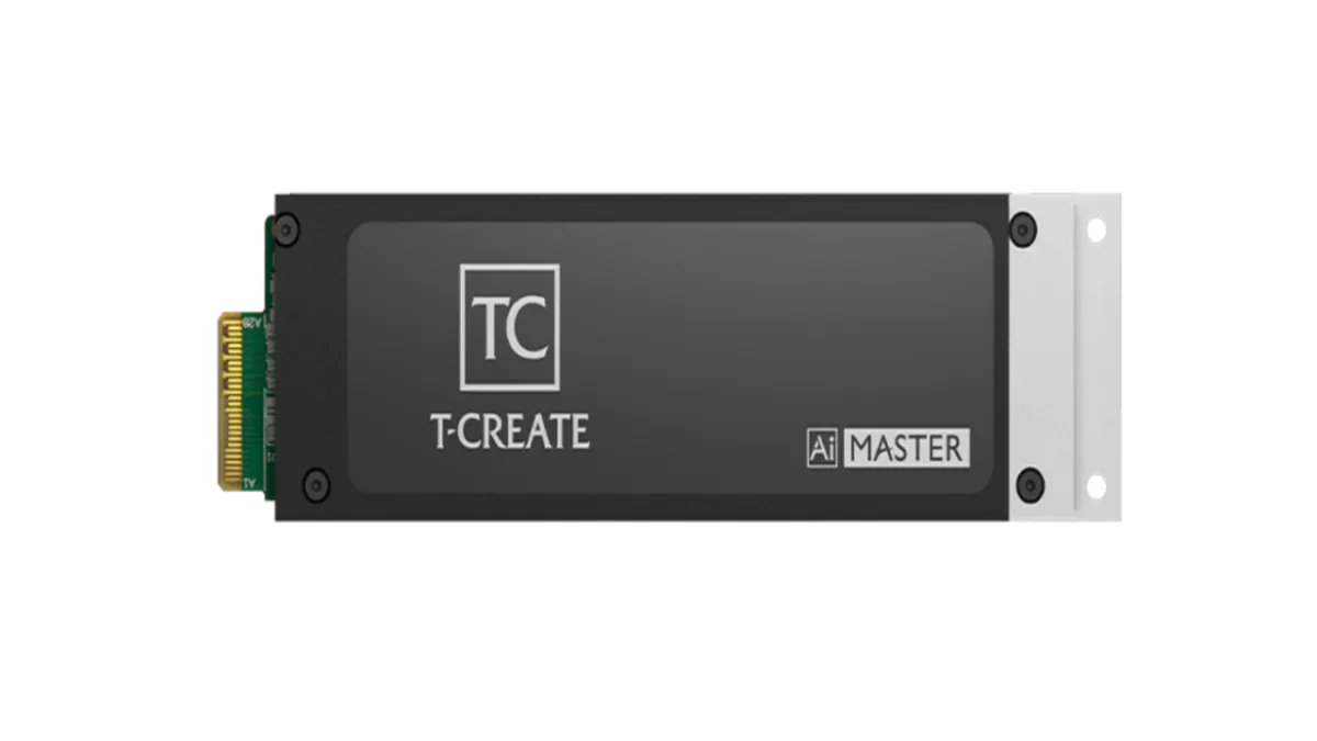 The Teamgroup T-CREATE MASTER Ai I6E E1.S SSD features PCIe 6.0 connectivity for enterprise AI infrastructure.