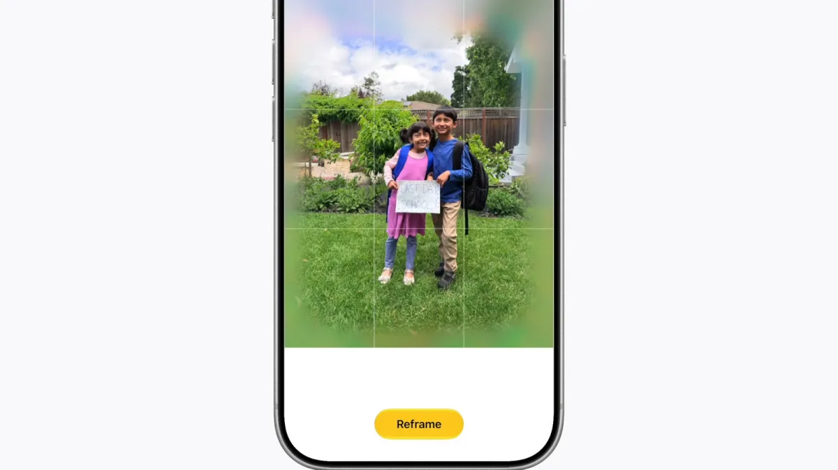 iOS 27 introduces AI photo editing tools like spatial reframing, expand, and Image Playground generative controls.