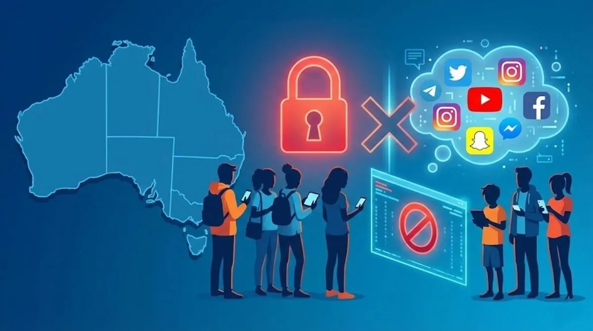 Canadian lawmakers review proposed legislation to restrict social media access for users under sixteen.