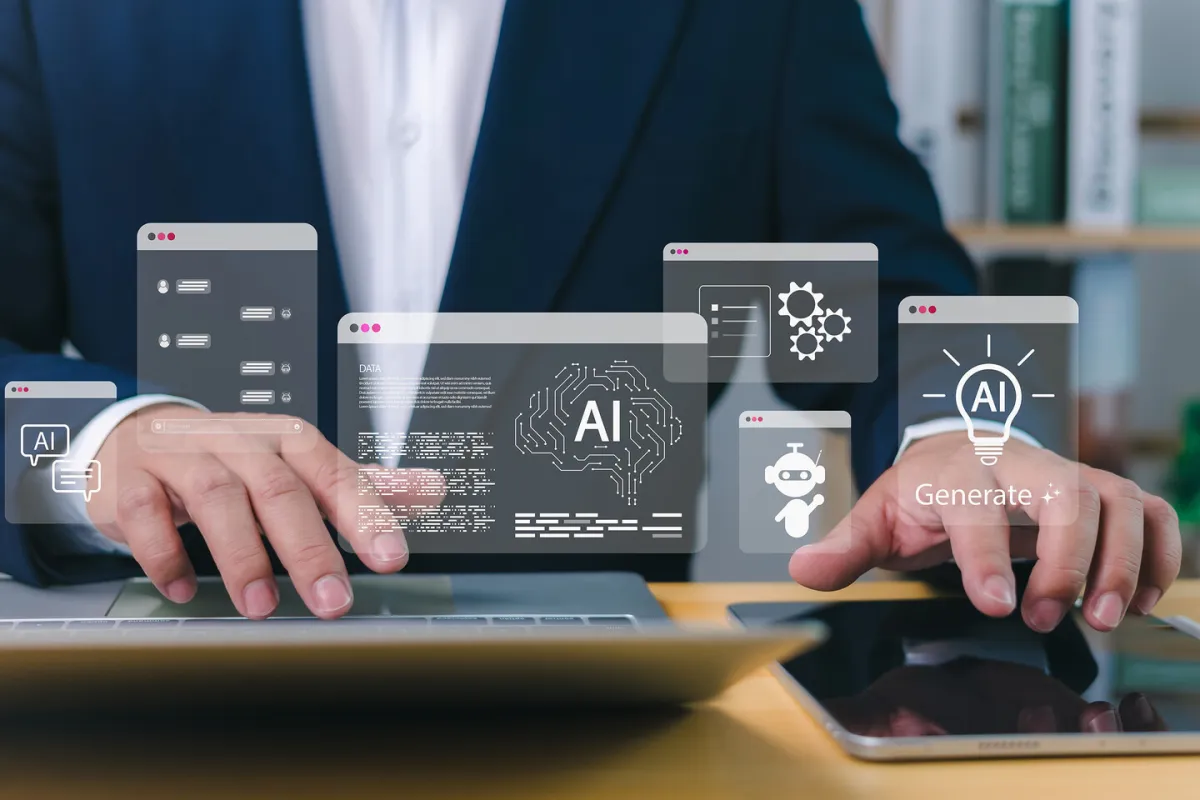 This graphic illustrates a structured workflow for transforming casual AI queries into professional automation processes.
