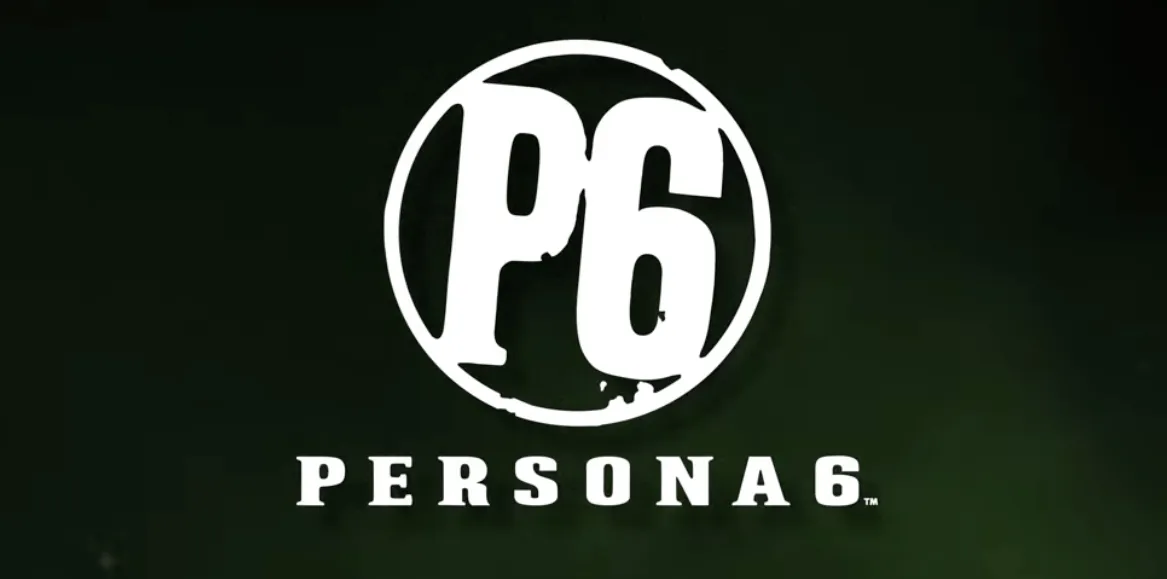 The graphic displays the Persona 6 title alongside PlayStation Five, Xbox, and PC platform logos.