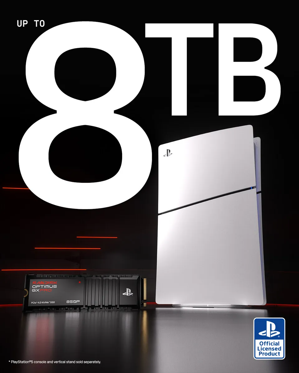 SanDisk Optimus GX PRO 850P M.2 NVMe SSD designed for PlayStation 5 expansion