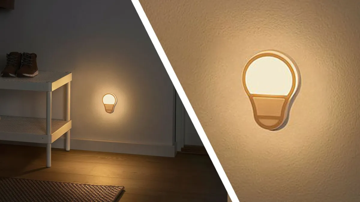 This battery-operated LED motion sensor light features automatic activation and a simple installation design.