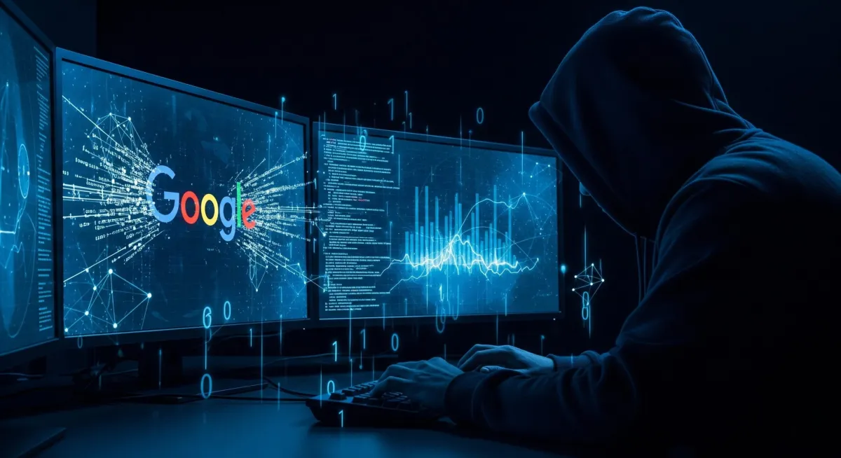 Cybersecurity illustration depicting a network breach targeting Oracle systems following a zero-day exploit.
