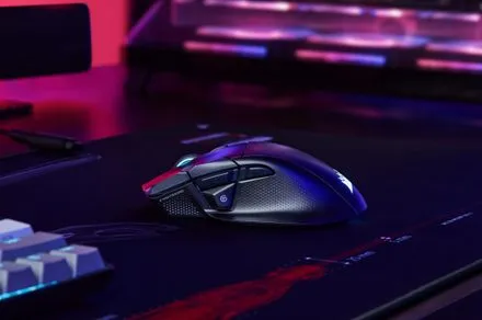 The Corsair Nightsword v2 Wireless SD gaming mouse includes a dedicated Stream Deck launch button for direct shortcut exec...