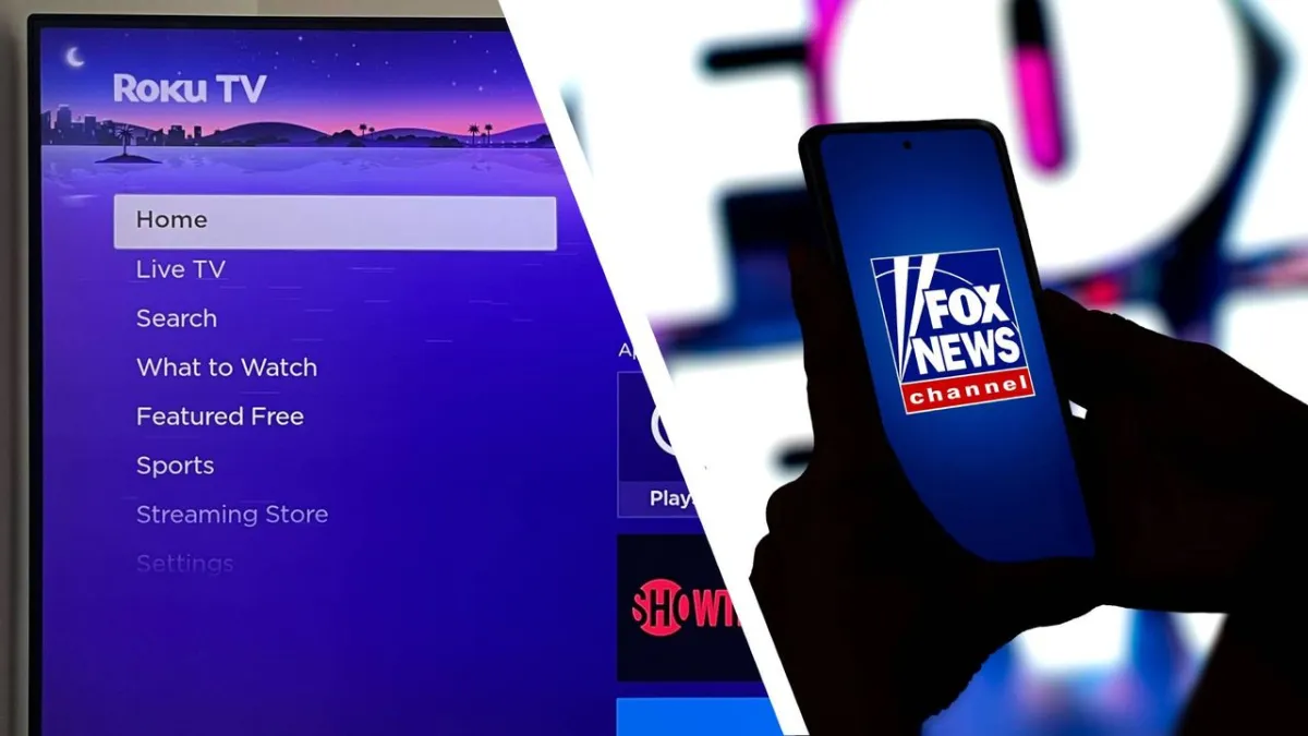Roku streaming stick with Fox logo