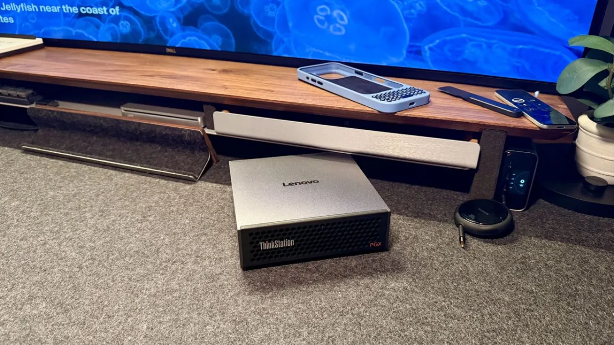The Lenovo ThinkStation PGX workstation chassis is built for dedicated local artificial intelligence processing.