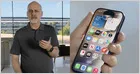 Apple's Siri AI interface with Dynamic Island-based layout, on-screen awareness, and personal context understanding.