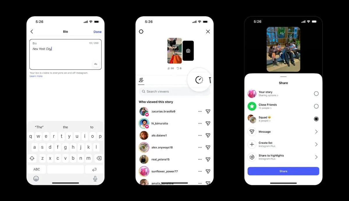Instagram Plus subscription interface displaying monthly pricing and creator feature options.