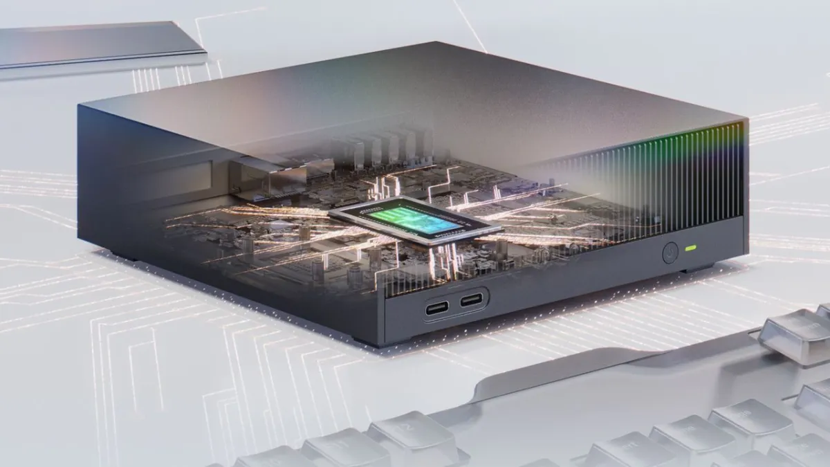 Technical schematic of the Nvidia RTX Spark system-on-chip highlighting ARM architecture and graphics capabilities