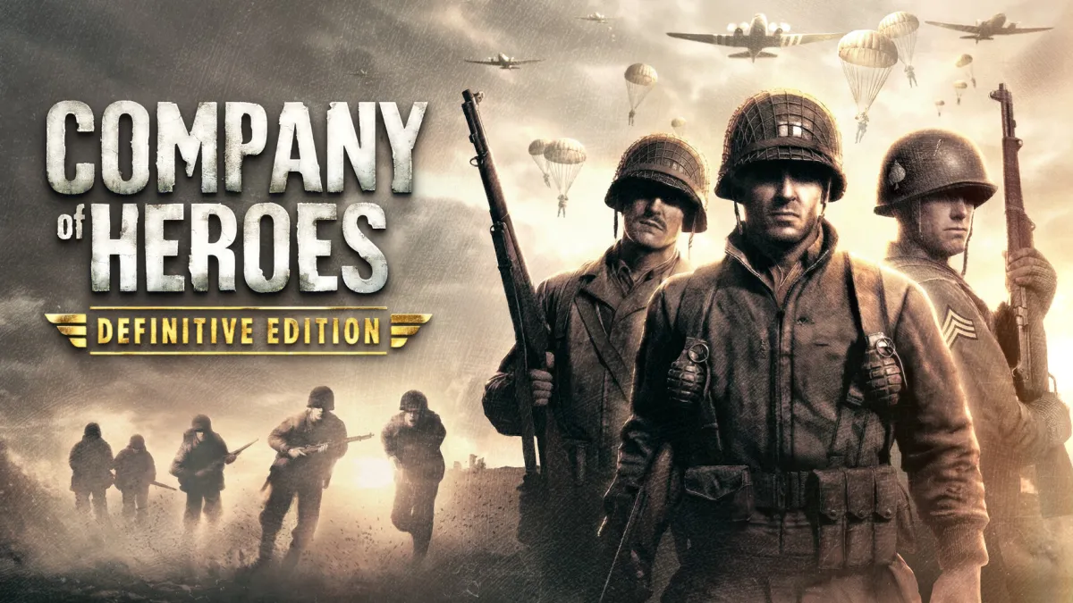Company of Heroes Definitive Edition announcement artwork showing the game title and Fall 2026 release date.