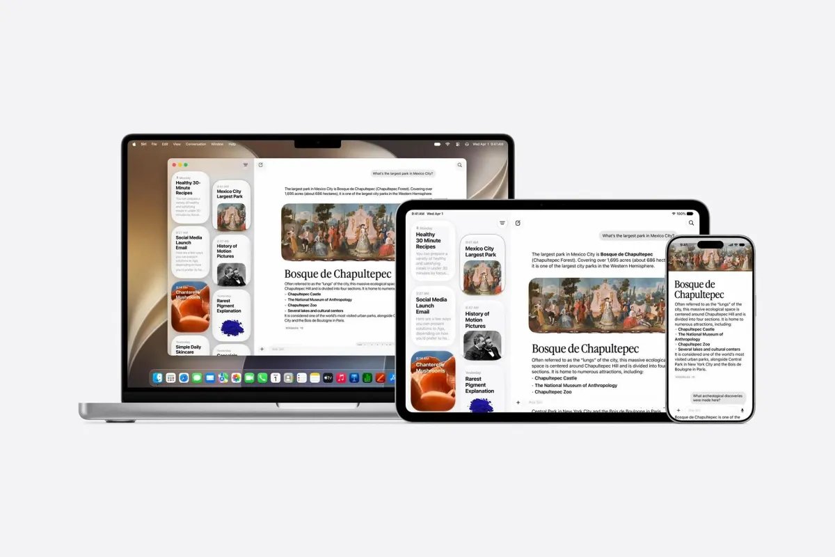 Apple introduces Siri AI and expanded Apple Intelligence features at WWDC.