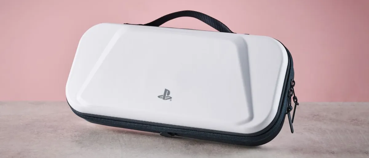 The PowerA protective case for the PlayStation Portal console features an integrated cable passthrough.