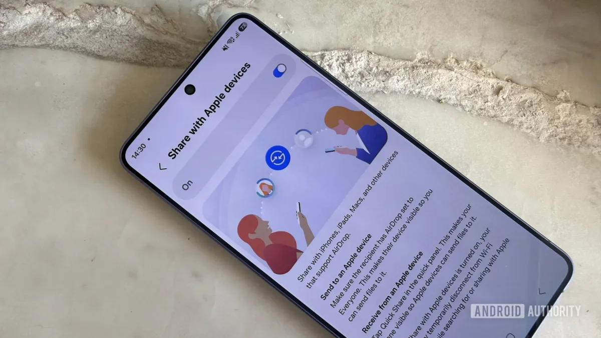 Android smartphones gain AirDrop compatibility through Google Quick Share in June.