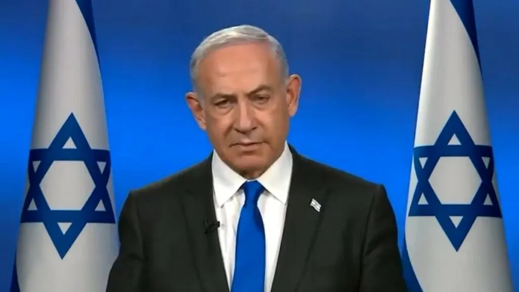 Prime Minister Benjamin Netanyahu and President Donald Trump meet to discuss Iranian nuclear policy.