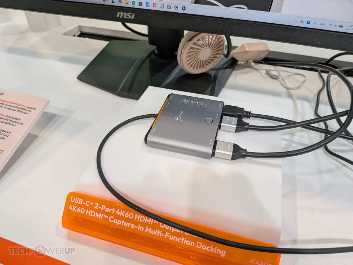 j5create docking stations, KVM switches, and USB hubs at Computex 2026