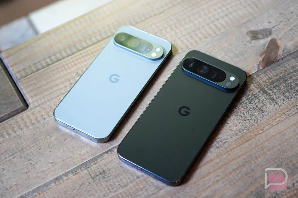 Google Pixel smartphone displaying a system update notification screen