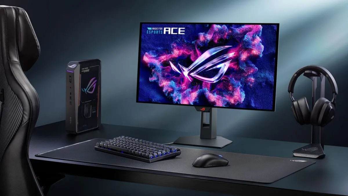 Asus 24-inch OLED gaming monitor featuring a 540Hz refresh rate