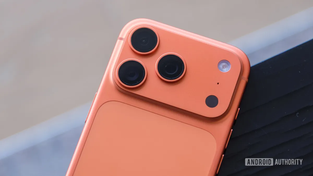 An iPhone displays Apple's Siri Camera Mode analyzing objects and providing real time visual context.