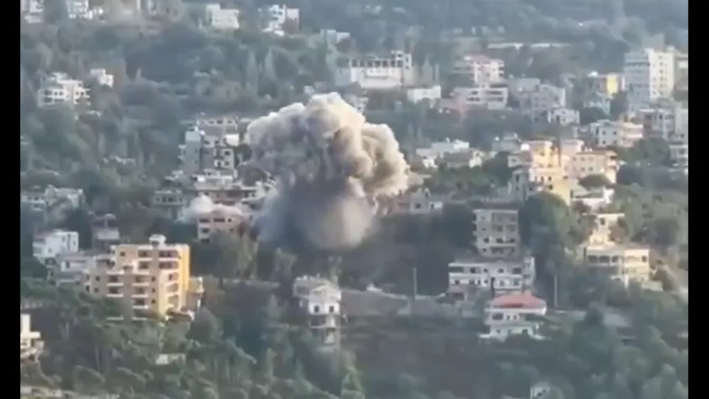 Military forces intercepting rockets and conducting targeted strikes in southern Lebanon.