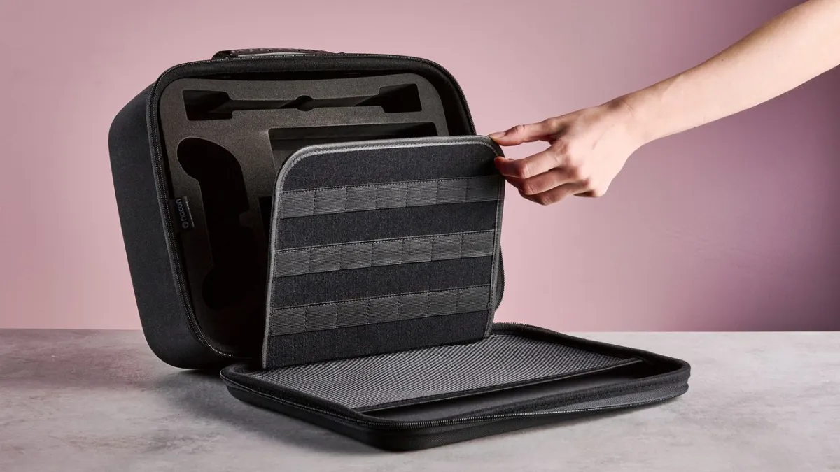The Nacon storage case for Nintendo Switch 2 features twenty-one card slots and compartments for consoles and controllers.