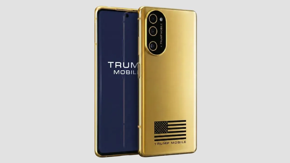 Internal hardware layout of the T1 by Trump Mobile showing its HTC U24 Pro origins during a component teardown.