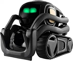 Modern household AI devices including voice assistants, wearable trackers, and robotic cleaners are arranged together.