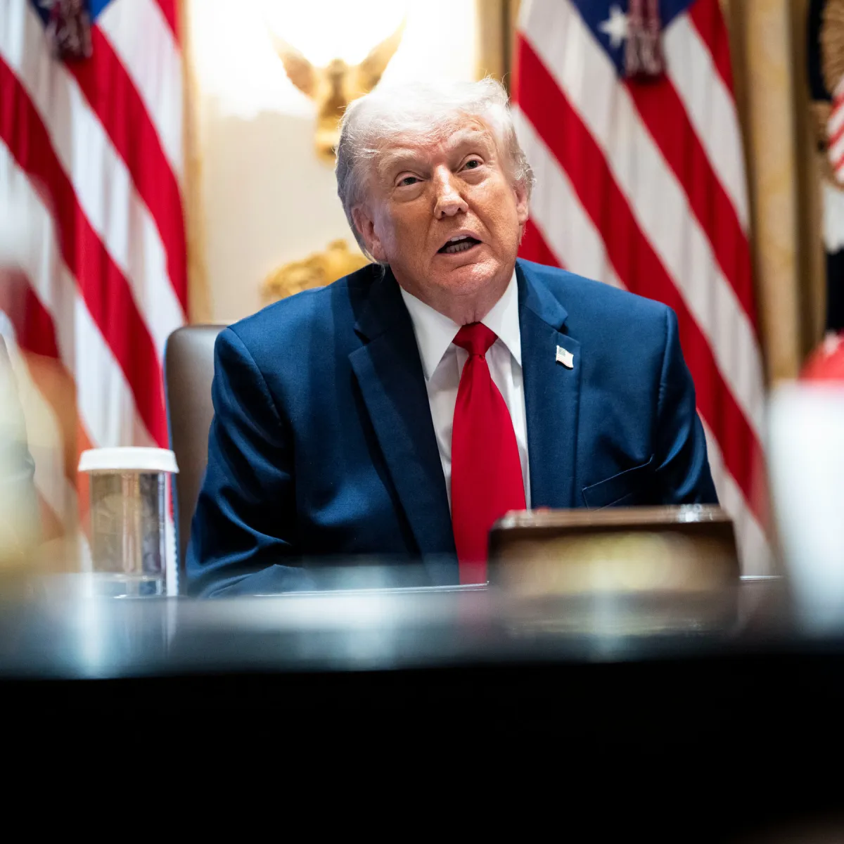 President Trump signs an executive order on artificial intelligence oversight.