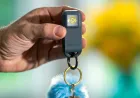 The Pebblebee Halo device combines a Bluetooth tracker with a built-in personal safety alarm.