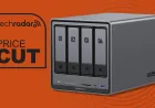 The Ugreen NASync DXP4800 Plus is a diskless four-bay network storage enclosure with dual Ethernet ports.