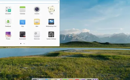 The elementary OS 8.1 desktop interface displays the updated Secure Session and multitasking features.