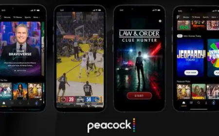 Mobile interface of the Peacock streaming service scrolling through a vertical video feed of Bravo microdramas.
